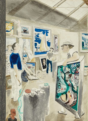 Cover Artwork for The New Yorker, August 11, 1951 by Garrett Price - Auction record, sale price, and art valuation. Compare with similar artists and explore comparable artworks.