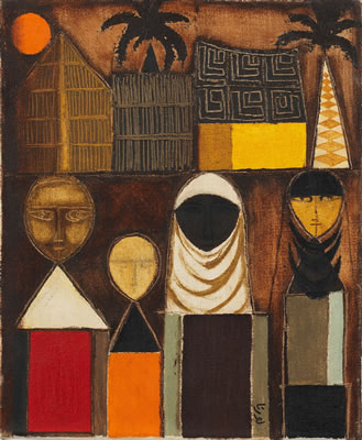 Sample artwork by Lorna Selim (1928 - 2021), known for paintings - View similar artists and auction records