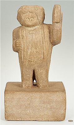 "Preacher" by William Edmondson - Auction record, sale price, and art valuation. Compare with similar artists and explore comparable artworks.