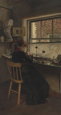The Wood Engraver by Charles Frederick Ulrich - Auction record, sale price, and art valuation. Compare with similar artists and explore comparable artworks.