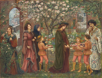 Sample artwork by Marie Euphrosyne Spartali Stillman (1844 - 1927), known for pre-rafaelite painting, female figure, literary subjects - View similar artists and auction records