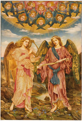 Sample artwork by Evelyn Pickering de Morgan (1855 - 1919), known for pre-raphaelite symbolist painting, female figute - View similar artists and auction records