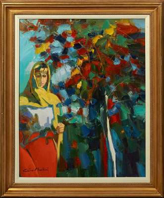 "Pensive Woman Beside a Tree" by Gino Martini - Auction record, sale price, and art valuation. Compare with similar artists and explore comparable artworks.