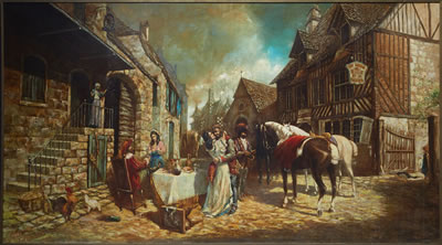 "Continental Street Scene," 1970 by Eugene Daymude - Auction record, sale price, and art valuation. Compare with similar artists and explore comparable artworks.