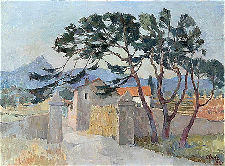 Southern Landscape, 1964 by Richard Eberle - Auction record, sale price, and art valuation. Compare with similar artists and explore comparable artworks.