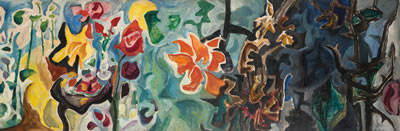 Roses in Succession, 1952 by William Brice - Auction record, sale price, and art valuation. Compare with similar artists and explore comparable artworks.