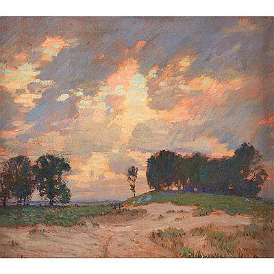 Sample artwork by William Langson Lathrop (1859 - 1938), known for impressionist and tonalist landscape and coastal view painting, graphics - View similar artists and auction records