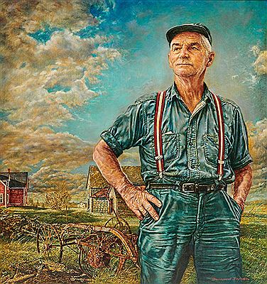 Sample artwork by Bernard Safran (1924 - 1995), known for portrait, urban genre, rural landscape - View similar artists and auction records