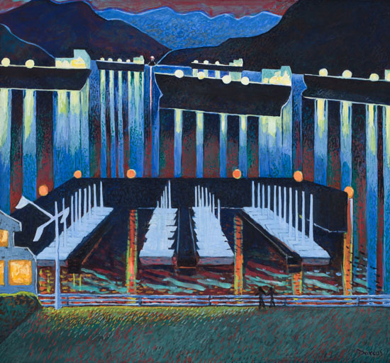 Night Freighters from RVYC by Jack Darcus - Auction record, sale price, and art valuation. Compare with similar artists and explore comparable artworks.