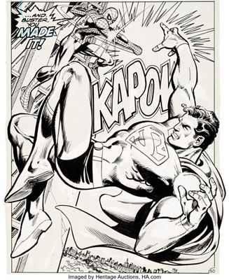 Sample artwork by Ross Andru (1927 - 1993), known for comics illustration - View similar artists and auction records