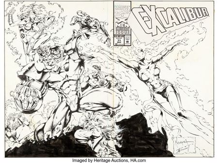 Sample artwork by Joe Madureira (Born 1974), known for penciller, comic illustration - View similar artists and auction records