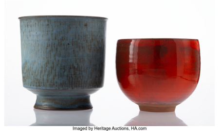 Two Center Bowls by Laura Andreson - Auction record, sale price, and art valuation. Compare with similar artists and explore comparable artworks.
