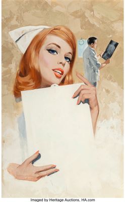 Jill Nolan, R.N. by Mort Engle - Auction record, sale price, and art valuation. Compare with similar artists and explore comparable artworks.