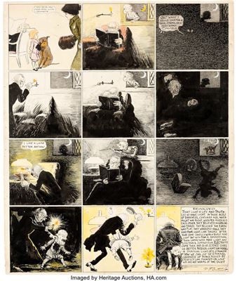 Buster Brown Sunday Comic Strip Original Art (Newspaper Feature Syndicate, c. 1910s by Richard Outcault - Auction record, sale price, and art valuation. Compare with similar artists and explore comparable artworks.