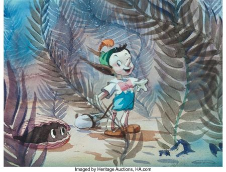 Pinocchio Early Concept Art by Lee Blair (Walt Disney, 1940) (Walt Disney Studios) by Lee Blair - Auction record, sale price, and art valuation. Compare with similar artists and explore comparable artworks.