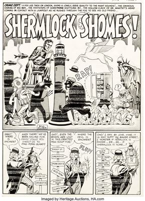 MAD #7 Complete 8-Page Story "Shermlock Shomes!" Original Art (EC, 1953) by Will William Elder - Auction record, sale price, and art valuation. Compare with similar artists and explore comparable artworks.