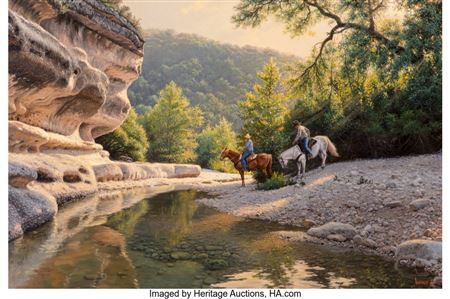 Bumper to Bumper at the Overpass by Mark Keathley - Auction record, sale price, and art valuation. Compare with similar artists and explore comparable artworks.