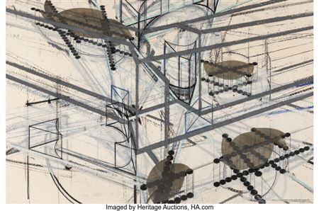 Sample artwork by Barry Le Va (1941 - 2021), known for post-minimal art expression, installations, floor pieces, collage, sculpture - View similar artists and auction records