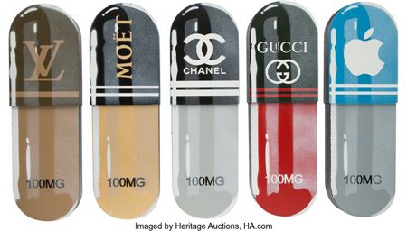 Group of Five Works, from Designer Drug Series by Denial - Auction record, sale price, and art valuation. Compare with similar artists and explore comparable artworks.