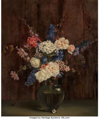 Floral Still Life by Charles Porter - Auction record, sale price, and art valuation. Compare with similar artists and explore comparable artworks.