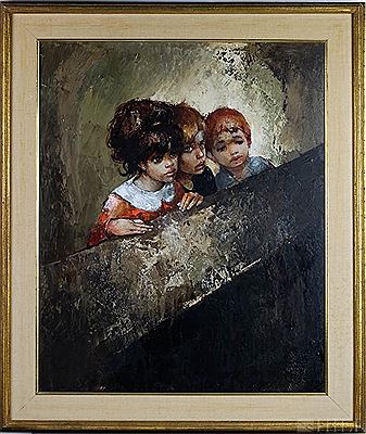Sample artwork by Bernard Locca (1926 - 1997), known for painting - View similar artists and auction records