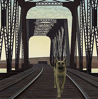 Dog and Bridge