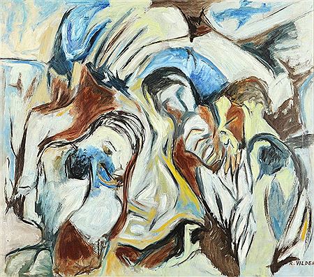 Faces by Roger Vilder - Auction record, sale price, and art valuation. Compare with similar artists and explore comparable artworks.