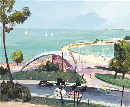 Pier in Tihany, 1963 by Geza Pogany - Auction record, sale price, and art valuation. Compare with similar artists and explore comparable artworks.