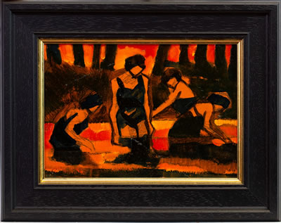 Sample artwork by Jamie O'Dea (Born 1962), known for figurative oil painting - View similar artists and auction records