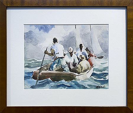 At Sea by John Chetcuti - Auction record, sale price, and art valuation. Compare with similar artists and explore comparable artworks.