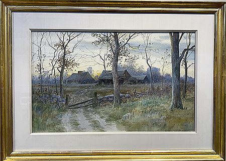 New England Landscape by Samuel Chaffee - Auction record, sale price, and art valuation. Compare with similar artists and explore comparable artworks.