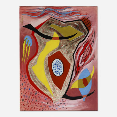 Sample artwork by Wally Strautin (1898 - 1995), known for non objective - View similar artists and auction records