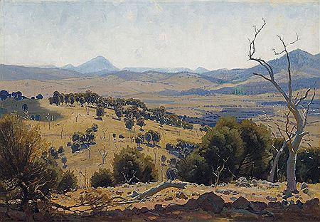 Sample artwork by Elioth Gruner (1882 - 1939), known for atmospheric light landscape and still-life painting - View similar artists and auction records