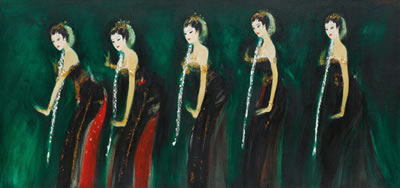 DALAM MEDITASI BEDHOYO KETAWANG (STATE OF MEDITATION - BEDHOYO KETAWANG) by Shrihadi Soedarsono - Auction record, sale price, and art valuation. Compare with similar artists and explore comparable artworks.