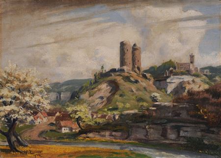 "Burg Saaleck (Burgenlandkreis, Sachsen-Anhalt)" by Wilhelm Carl August Zimmer - Auction record, sale price, and art valuation. Compare with similar artists and explore comparable artworks.