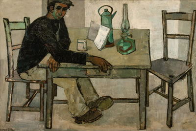 Sample artwork by Gerard Dillon (1916 - 1971), known for naive style landscape and figurative painting, sculpture - View similar artists and auction records