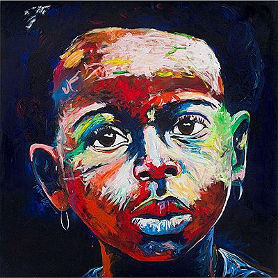 Portrait of a Girl Wearing Earrings by Nelson Makamo - Auction record, sale price, and art valuation. Compare with similar artists and explore comparable artworks.