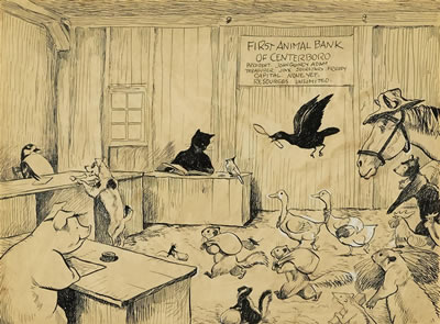 Sample artwork by Kurt Wiese (1887 - 1974), known for book and magazine illustration, landscape painting - View similar artists and auction records