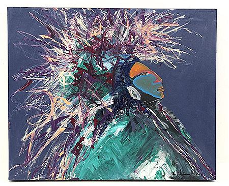 Native American Portrait by Pablo Milan - Auction record, sale price, and art valuation. Compare with similar artists and explore comparable artworks.