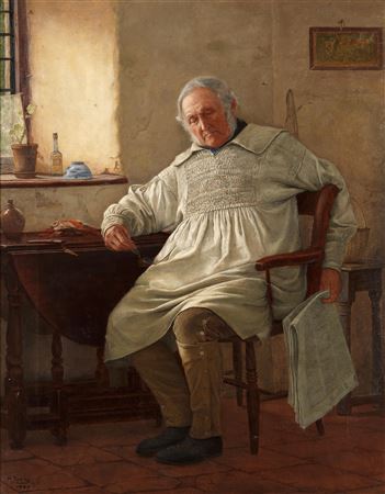 A slow news day by Henry Terry - Auction record, sale price, and art valuation. Compare with similar artists and explore comparable artworks.