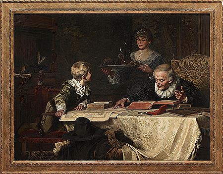 The thirsty tutor by Fritz Freund - Auction record, sale price, and art valuation. Compare with similar artists and explore comparable artworks.