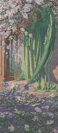 Sample artwork by Carlos Schwabe (1866 - 1926), known for symbolist art, mystical religious themes, illustration - View similar artists and auction records