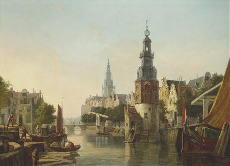 Montelbaanstoren and Zuiderkerk, Amsterdam by William Raymond Dommersen - Auction record, sale price, and art valuation. Compare with similar artists and explore comparable artworks.
