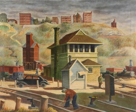 Sample artwork by Joseph Meert (1905 - 1990), known for abstract expression - View similar artists and auction records