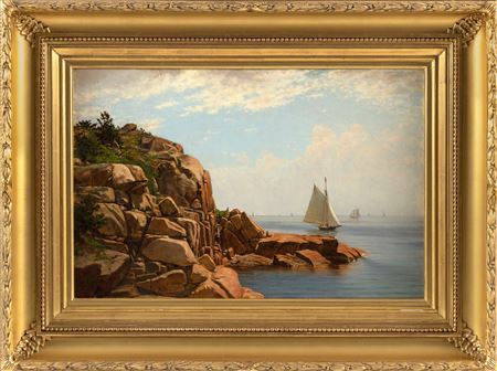 Coolidge Point, Manchester. by Ernest Longfellow - Auction record, sale price, and art valuation. Compare with similar artists and explore comparable artworks.