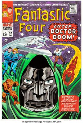 Fantastic Four #57 Cover Re-Creation (undated) by Joe Sinnott - Auction record, sale price, and art valuation. Compare with similar artists and explore comparable artworks.