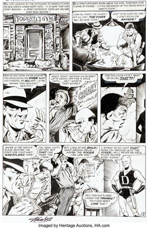 Sample artwork by Bill Everett (1917 - 1973), known for comic-strip artist - View similar artists and auction records