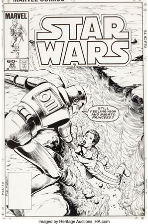 Sample artwork by Bob McLeod (Born 1951), known for comic illustration - View similar artists and auction records