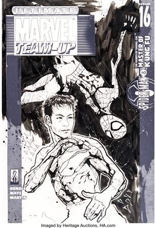 Ultimate Marvel Team-Up #16 Cover Original Art (Marvel, 2002) by David Mack - Auction record, sale price, and art valuation. Compare with similar artists and explore comparable artworks.
