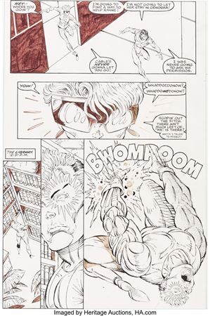 New Mutants #98 Story Page 13 Original Art (Marvel, 1991) by Rob Liefeld - Auction record, sale price, and art valuation. Compare with similar artists and explore comparable artworks.